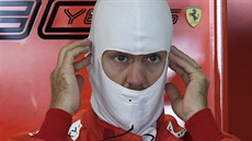 Sebastian Vettel ped prvním tréninkem na Hockenheimringu