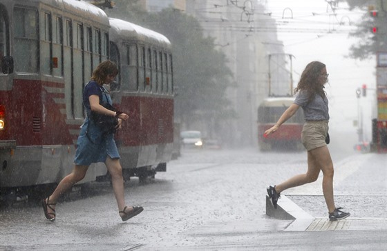 Praha 31.7.2019 počasí déšť bořka Foto MAFRA Tomáš Krist