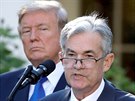 Pedseda Federálního rezervního systému (Fed) Jerome Powell a americký...