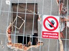 Karlovy Vary, 31.7.2019, demolice objektu bval patologie v karlovarsk...
