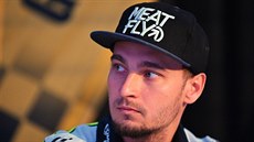 Karel Abraham na tiskové konferenci p�ed Velkou cena Brna silni�ních motocykl�