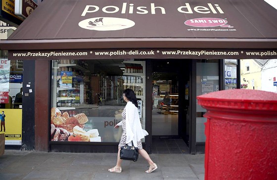 Obchod s polskými delikatesami v londýnské tvrti Hammersmith.