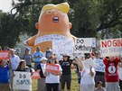 Lidé v americkém Daytonu  protestují proti píletu prezidenta Trumpa (7. 8....