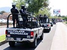 Policie mexického státu Michoacán (27. ervence 2018)