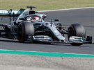 Lewis Hamilton z Mercedesu dojel v kvalifikaci na Velkou cenu Maarska tetí.