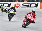 Jezdec Ducati Team Andrea Dovizioso bhem kvalifikace MotoGP v Brn.