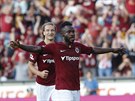 Guélor Kanga vstelil z penalty druhý gól Sparty v utkání proti Píbrami.