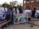 Pákistánci protestují proti zruení zvlátního statusu Kamíru. (7. srpna 2019)