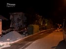 Zbry po vbuchu domu ve Strahovicch na Opavsku