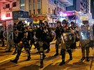 Proti demonstrujícím vyrazila do ulic hongkongská policie. (3. srpna 2019)