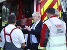 Britský premiér Boris Johnson se setkal se záchrannými slokami (2. srpna 2019)