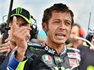 Legendární Valentino Rossi skonil na Velké cen eské republiky ve tíd...