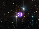 To je jet jednou SN 1987A na asi nejznámjím snímku vbec, který kombinuje...