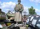 Stalinova socha byla ozdobou tehdejho Charkovskho nbe v Plzni. Pak...