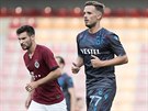 Filip Novák, český bek ve službách tureckého Trabzonsporu, vyklusává v zápase...