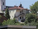 Dm ve Strahovicch na Opavsku po vbuchu. (8. srpna 2019)