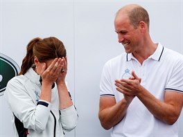 Vévodkyn Kate a princ William po závod regat (Cowes, 8. srpna 2019)