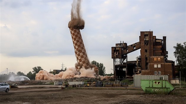 V Ostrav odstelili komn bval vtkovick pravny a spkrny eleznch rud, znm jako Strak (3. srpna 2019).