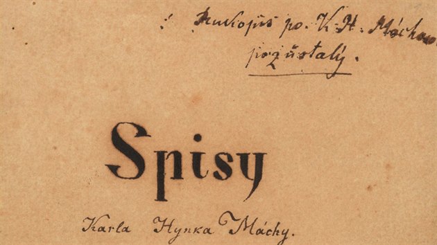 Vdci potvrdili, e rukopis Mje, kter se na veejnosti poprv objevil v roce 1916, skuten pat Mchovi. Mj pesn v t podob, v jak vyel knin v dubnu 1836, napsal na stejn papr jako sv denky.