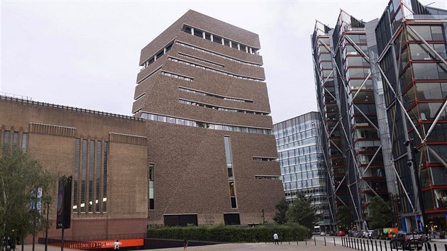 Londnsk policie zadrela sedmnctiletho mladka kvli podezen z pokusu o vradu estiletho chlapce. Toho shodil z vyhldky v destm pate galerie modernho umn Tate Modern (na snmku uprosted) v centrln sti metropole. (4. srpna 2019)