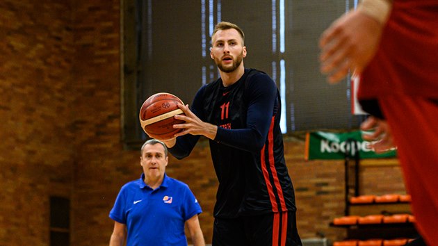 Martin K bhem trninku basketbalov reprezentace