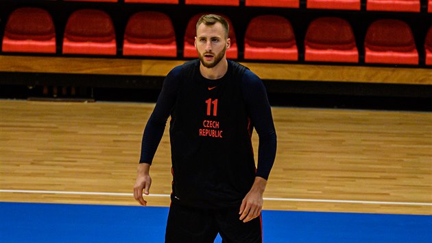 Martin K bhem trninku basketbalov reprezentace