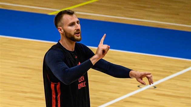 Martin K bhem trninku basketbalov reprezentace