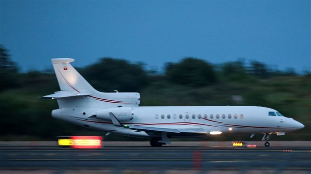 Soukromé letadlo přiletělo pro rapera A$AP Rockyho (Stockholm, 2. srpna 2019).