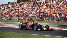 Po vítzství v kvalifikaci usiluje Max Verstappen z Red Bullu o triumf také v...