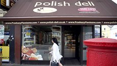 Obchod s polskými delikatesami v londýnské tvrti Hammersmith.