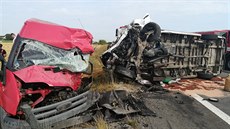 Nehoda mezi Medleicemi a Chrudimí na silnici I/37 (6. srpna 2019)