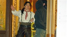 Jackie Chan natáčí film Šanghajští rytíři v Lázních I.