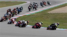 Pole závodník Moto3 ve Velké cen eské republiky silniních motocykl.