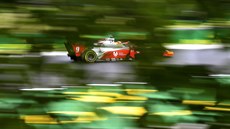 Mick Schumacher v závod formule 2 na Hungaroringu