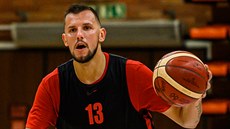 Jakub iina bhem tréninku basketbalové reprezentace