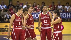 eské juniorské reprezentantky Julie Pospíilová, Veronika Voráková, Tereza...