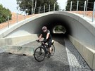 Tunel pro cyklisty na stezce Cheb - Waldsassen je hotov. Te zbv poloit...