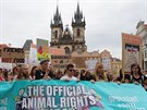 Pochod za práva zvíat The Official Animal Rights March v Praze (17. srpna...