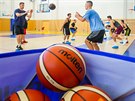 Momentka z úvodního tréninku letní pípravy basketbalist Hradce Králové