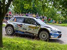 Filip Mare na trati tvrté rychlostní zkouky Barum Czech Rally.