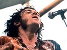 Britský hudebník Joe Cocker pi vystoupení na hudebním festivalu Woodstock....