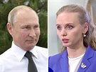 Ruský prezident Vladimir Putin a jeho starí dcera Marija Voroncovová