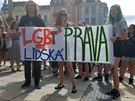 Centrem Ostravy poprvé prošel průvod sexuálních menšin. (17. srpna 2019)