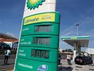 Benzinová pumpa v Lisabonu zavená kvli nedostatku paliva (12. srpna 2019)