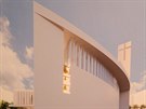 Tm okolo architekta Jana Soukupa navrhl lesk kostel ve tvaru lod, kter...