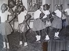 Archivn snmek makarnho plesu namibijskch dt pozen v roce 1986 na...