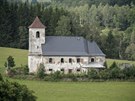 Kostel svatho Jana Nepomuckho ve Vrchn Orlici v Orlickch horch