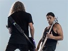 Kirk Hammett a Robert Trujillo, Metallica, Letiště Letňany (18. srpna 2019)