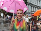 Úastnice prvodu Prague Pride (10. srpna 2019).