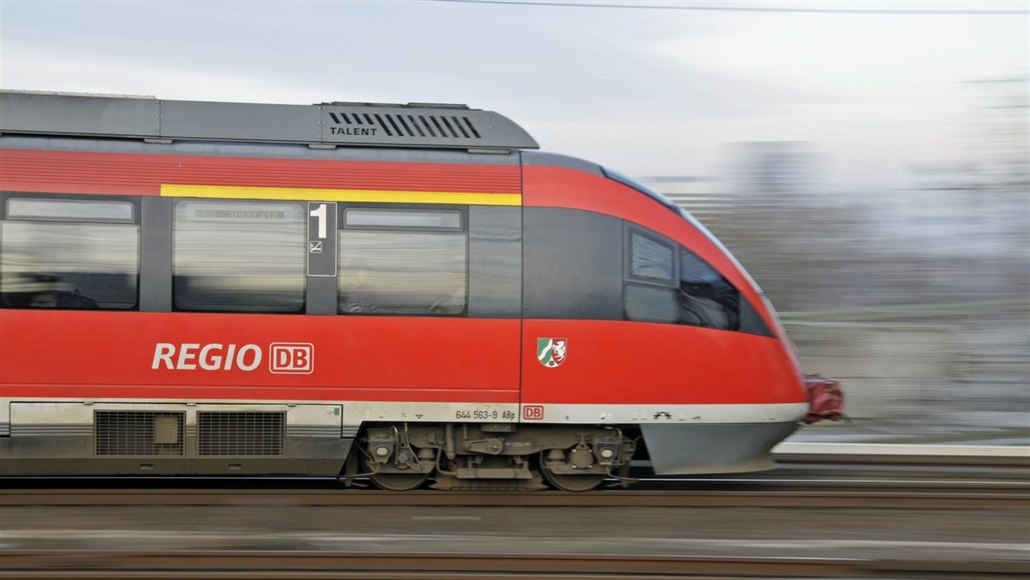 Vlak německých státních drah.